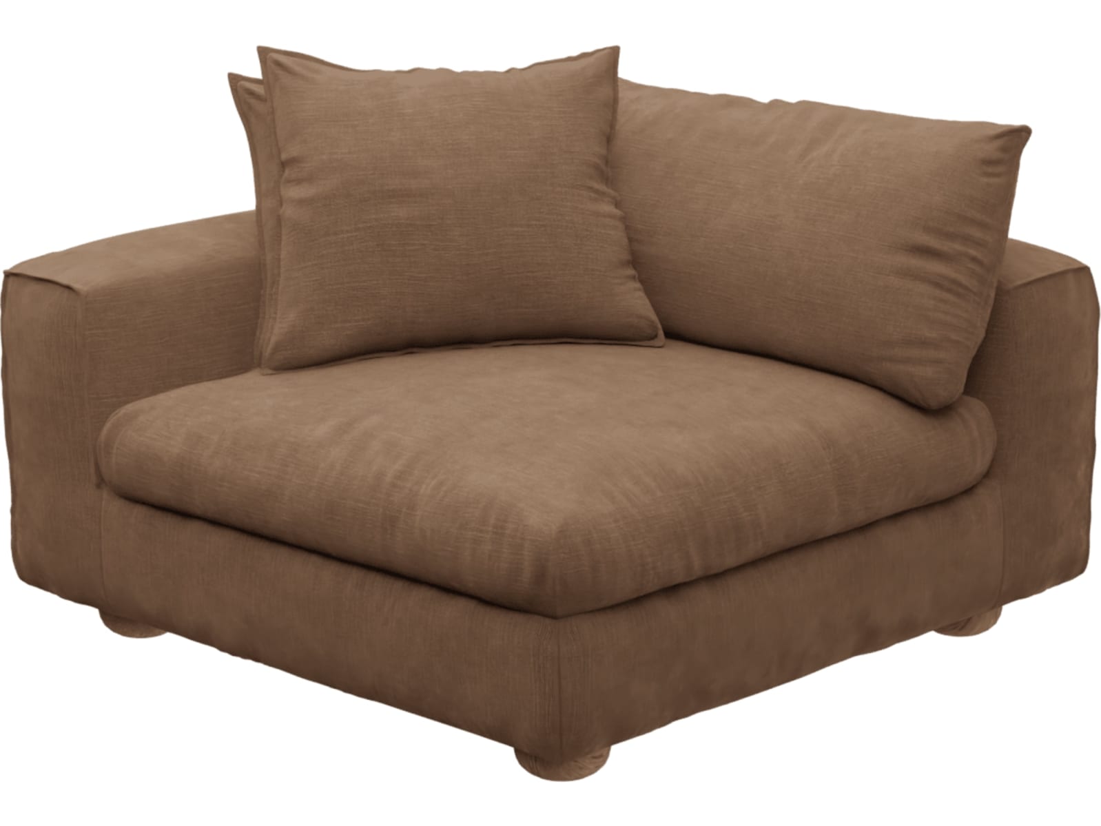 Tully Tribute Chestnut Left Arm Facing Chair Module color Tribute Chestnut