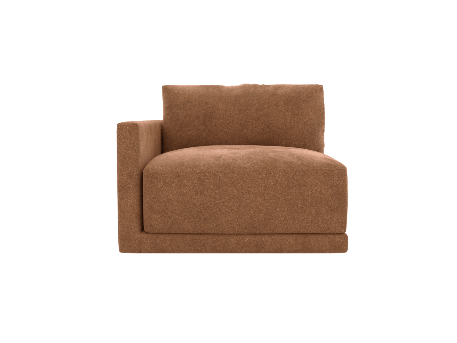Haven Tribute Chestnut Left Arm Facing Sofa Module color Tribute Chestnut