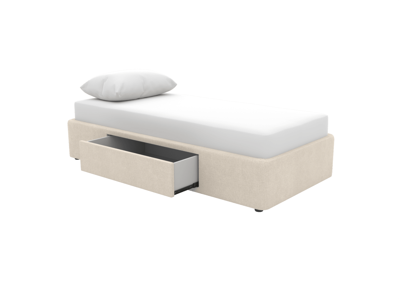 Zenith Kids 1 Storage Drawer Bed Base Tribute Shell color Tribute Shell