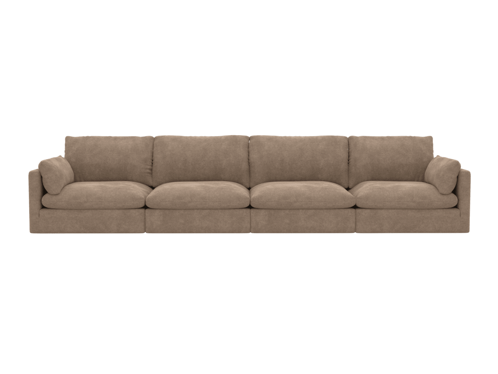 Willow Tribute Walnut Modular Sofa - 4 Seater color Tribute Walnut