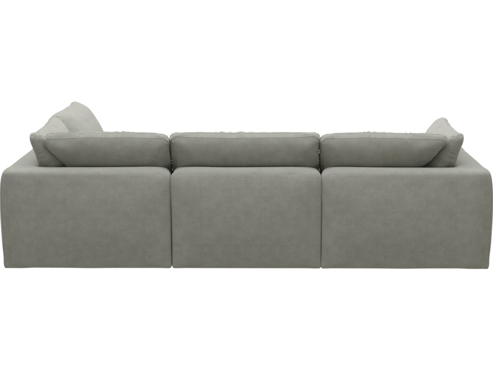 Cloud Deep Toorak Pebble Modular Sofa - 4 Piece color Toorak Pebble