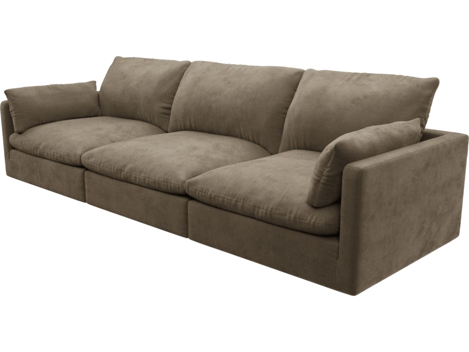 Willow Tribute Walnut Modular Sofa - 3 Seater color Tribute Walnut