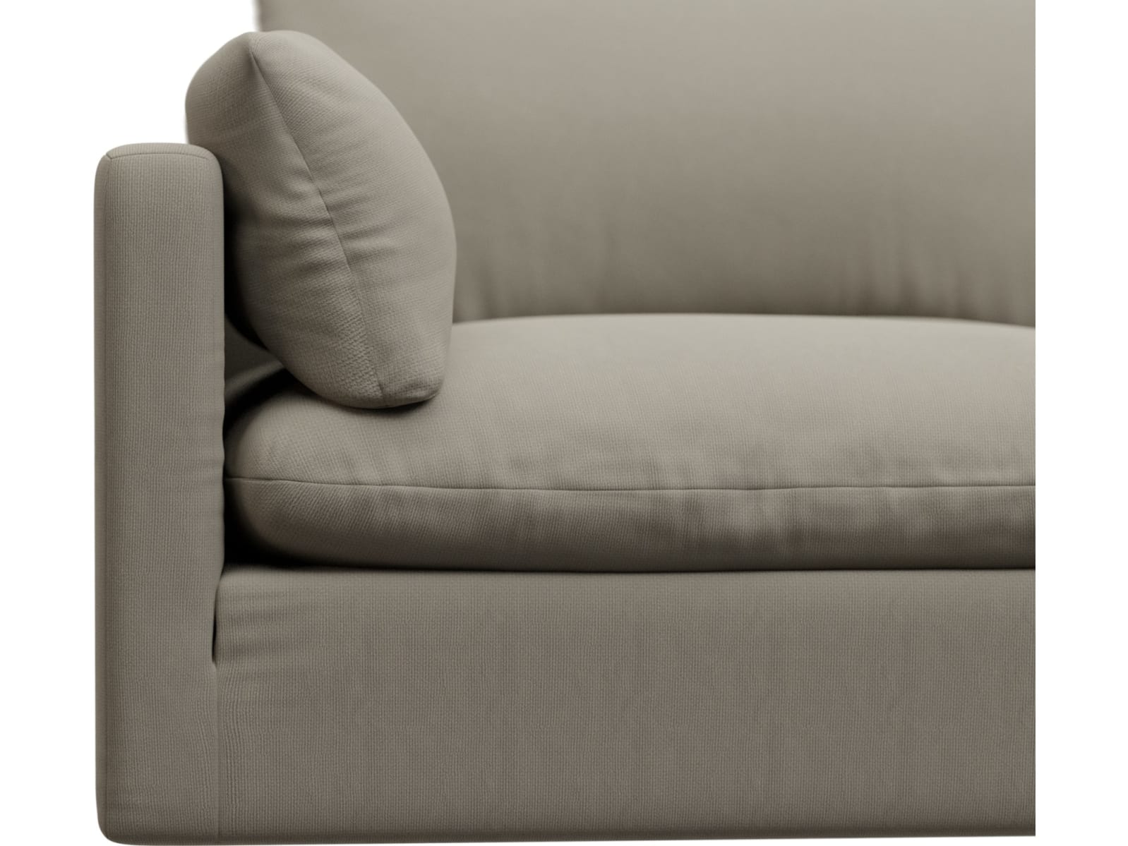 Willow Plaza Natural Modular Sofa - 2 Seater color Plaza Natural