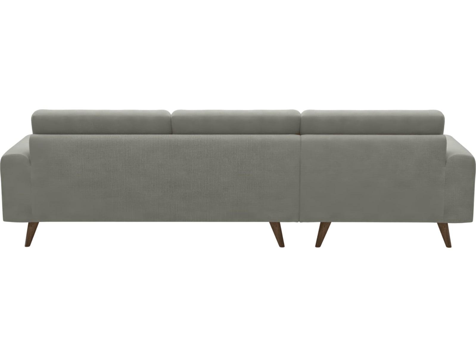 Dane Toorak Pebble Chaise Sofa - 3 Seater color Toorak Pebble