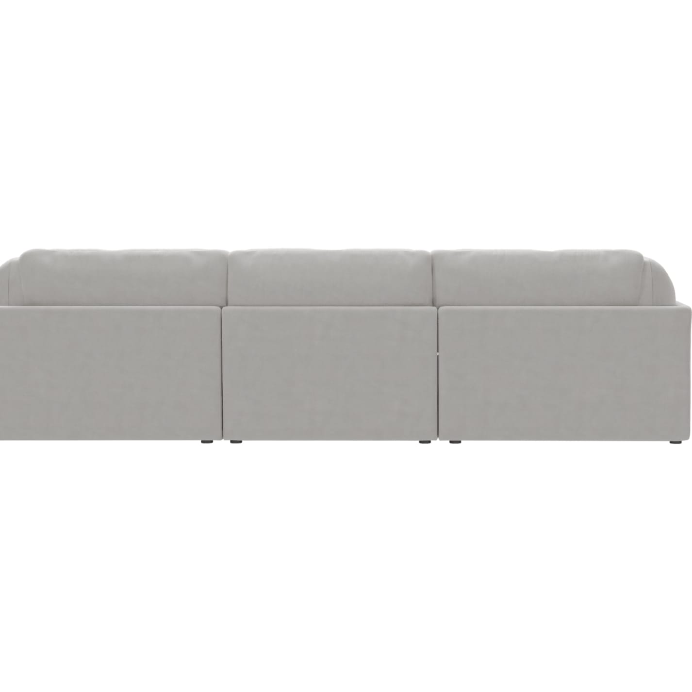 Finley Muse Frost Modular Sofa - 3 Seater and Ottoman color Muse Frost