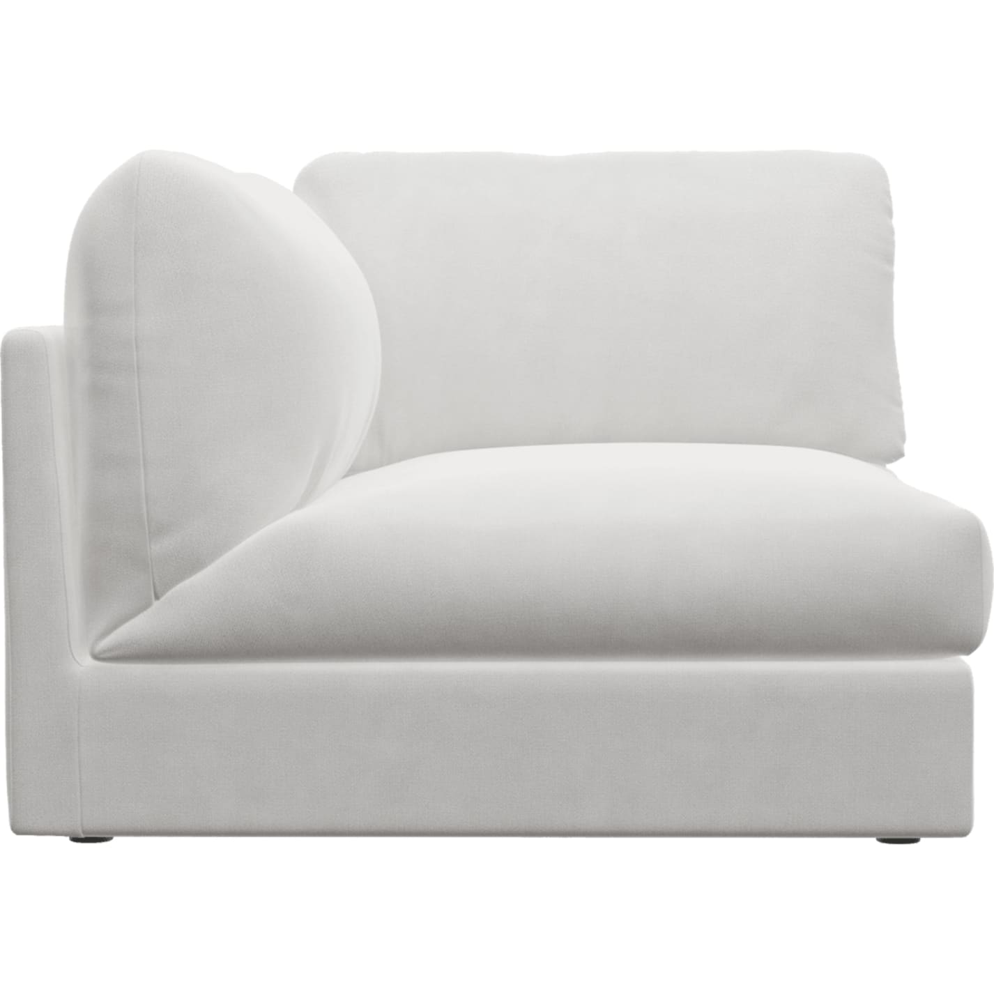 Finley Muse Frost Left Arm Facing Sofa Chair Module color Muse Frost