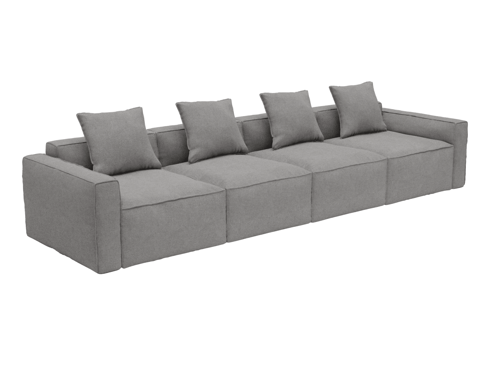 Riley Apt California Slate Sofa - 4 Seater color California Slate