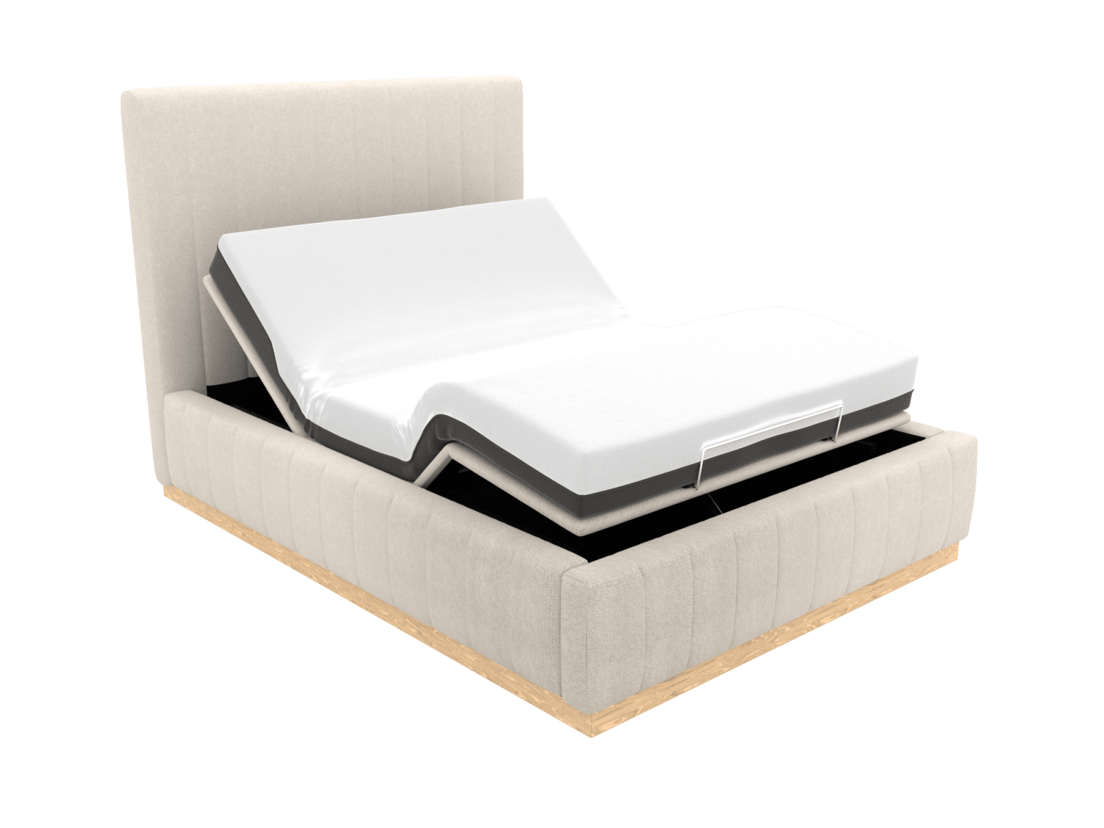 Brentwood Adjustable Bed View Cream color View Cream