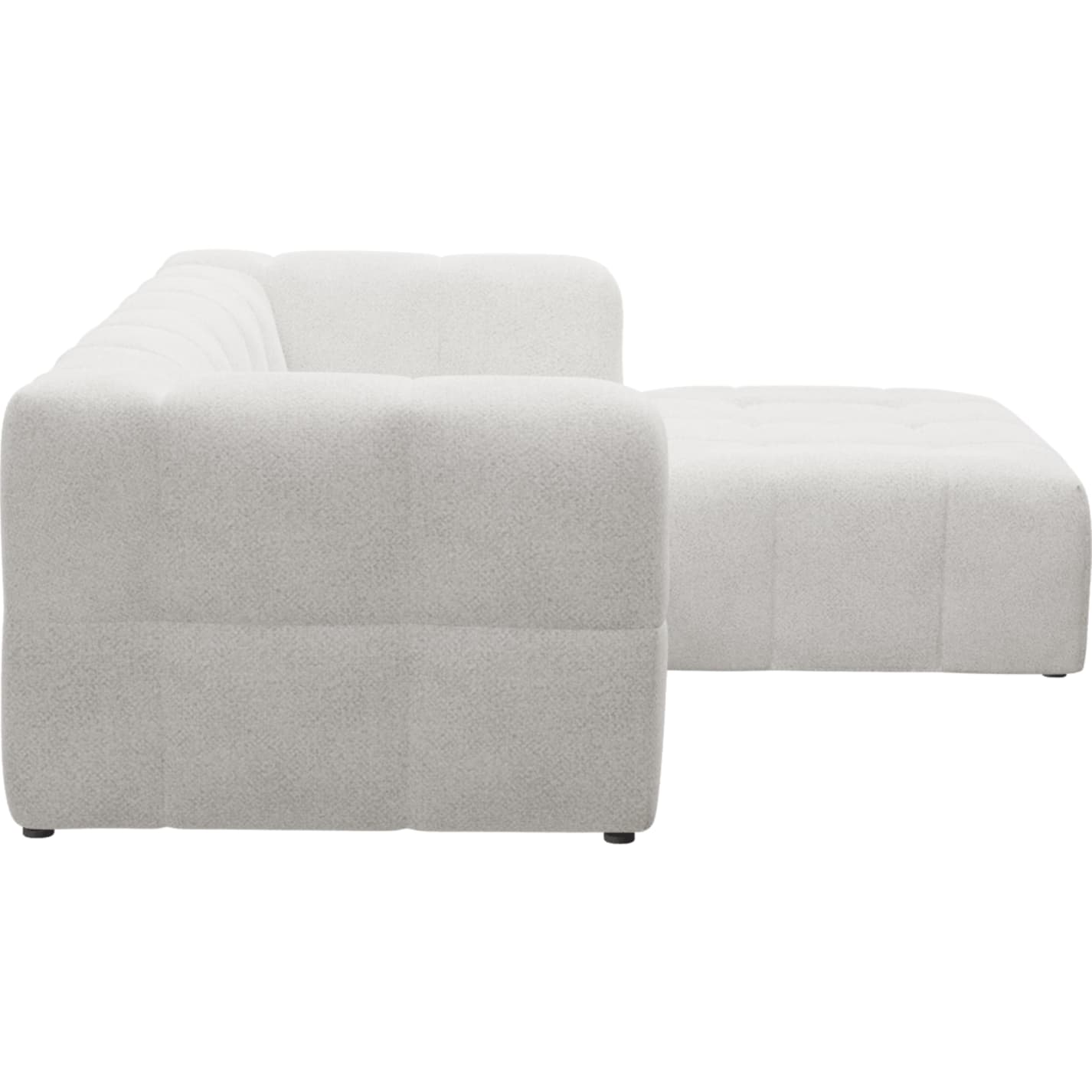 Lucello Noa Fog Modular Sofa with Ottoman - 3 Piece color Noa Fog