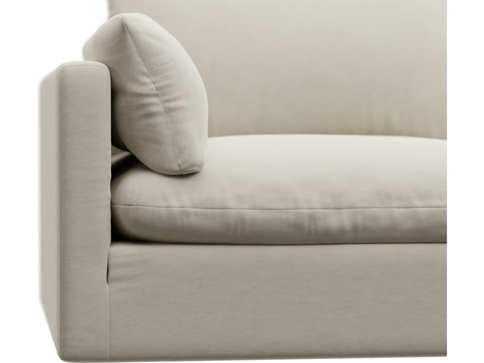 Willow Muse Flax Modular Sofa - 3 Seater color Muse Flax