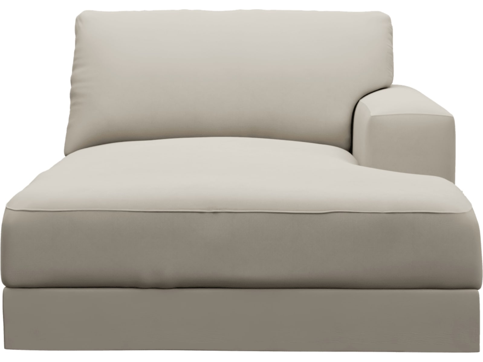 Monica Isla Sea Pearl Right Arm Facing Chaise Module color Isla Sea Pearl