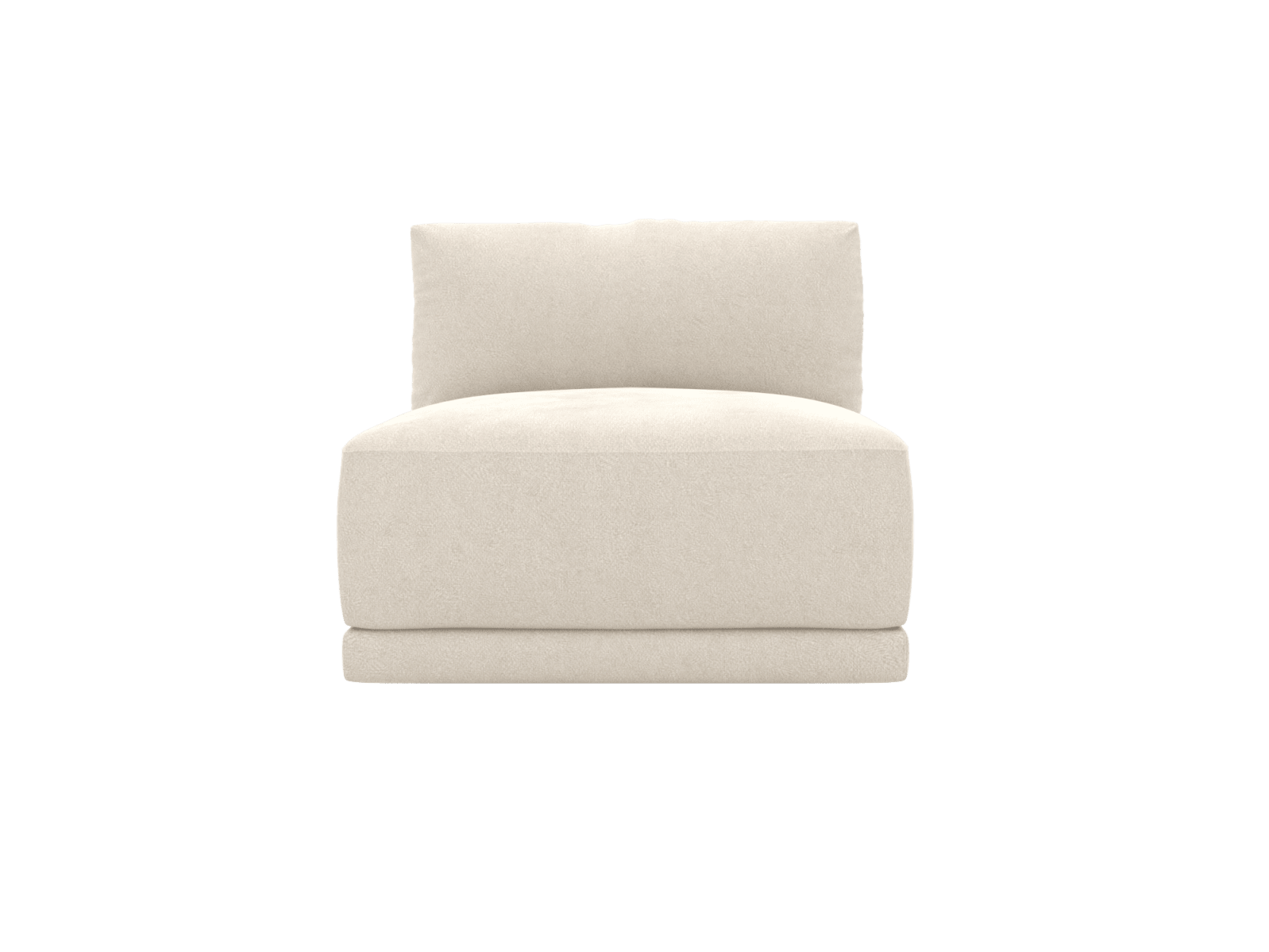 Haven Muse Flax 1 Seater Armless Sofa Module color Muse Flax