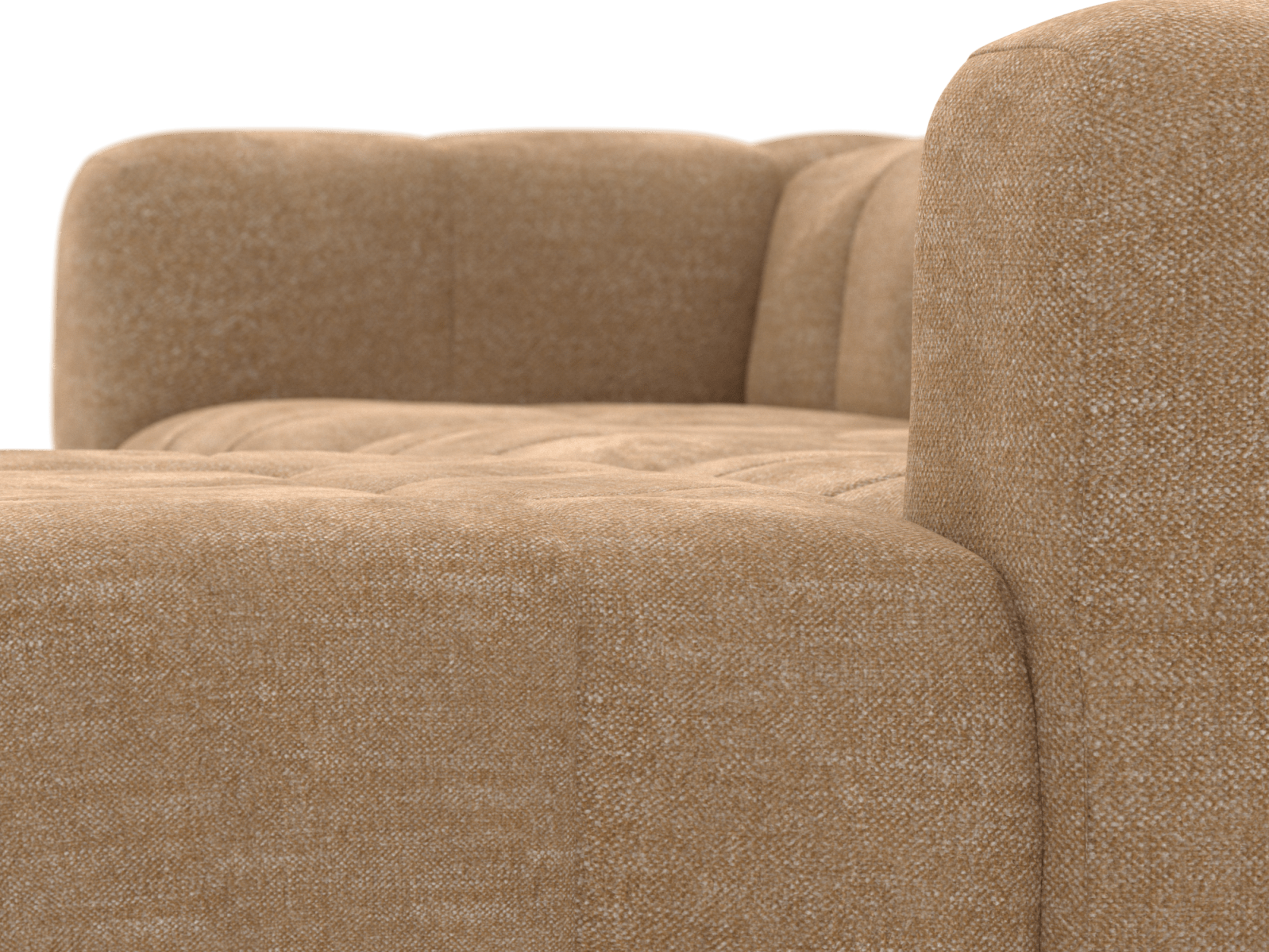 Lucello Avon Honey Modular Sofa with Ottoman - 4 Piece color Avon Honey