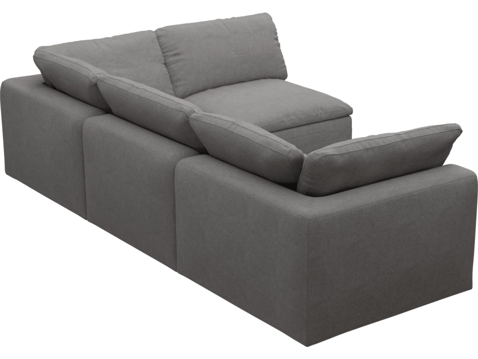 Cloud Deep California Slate Modular Sofa - 4 Piece color California Slate