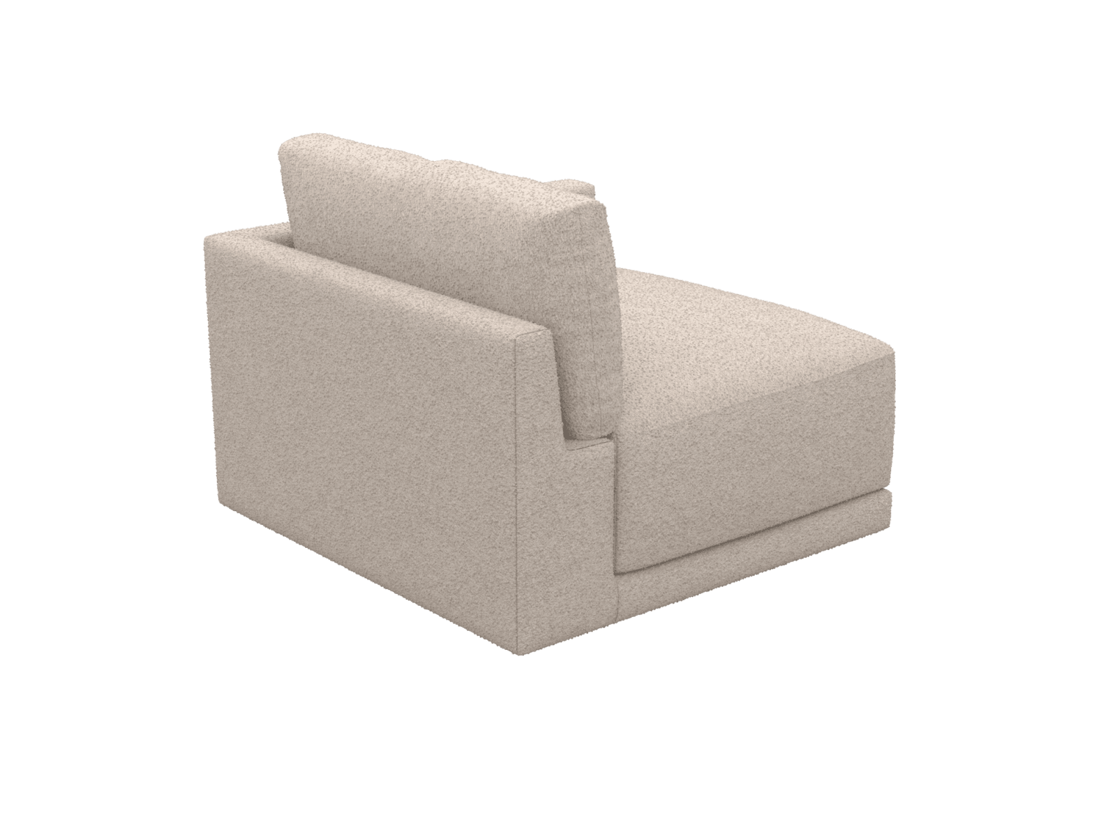 Haven Boucle Pumice Right Arm Facing Sofa Module color Boucle Pumice