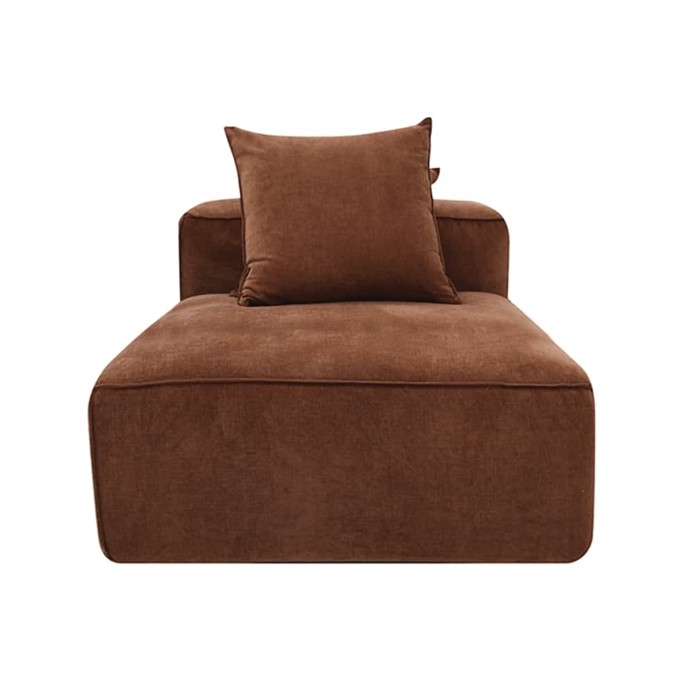 Riley Sofa Modules Slip Covers Muse Rust color Muse Rust