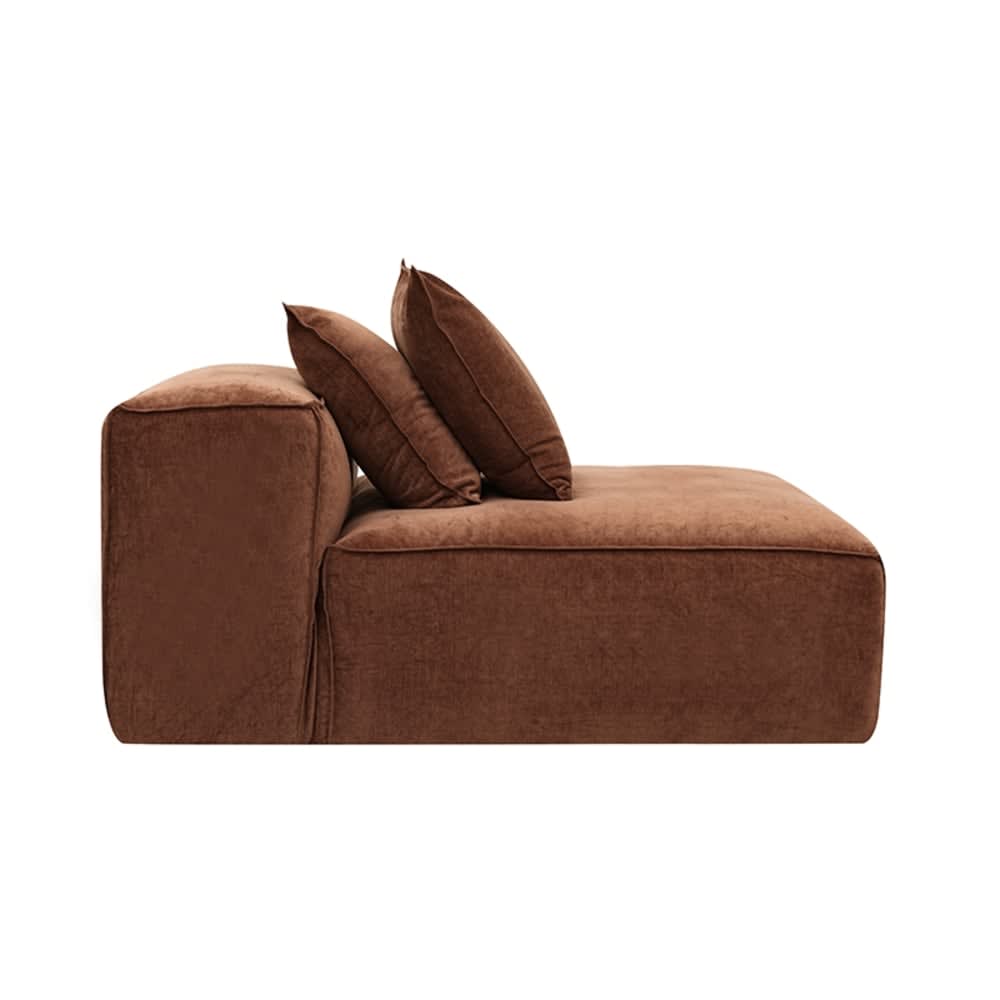 Riley Muse Rust Module Chaise color Muse Rust