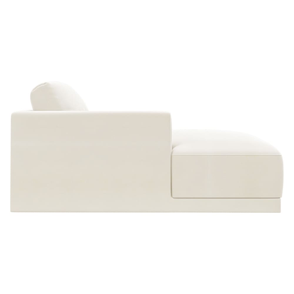 Haven Muse Flax Left Arm Facing Chaise Module color Muse Flax