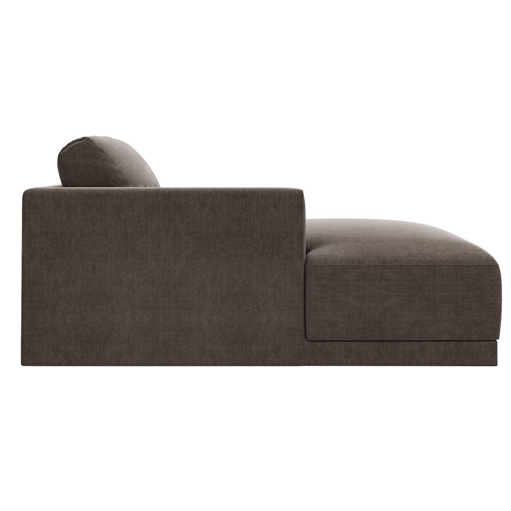 Haven Muse Mink Left Arm Facing Chaise Module color Muse Mink
