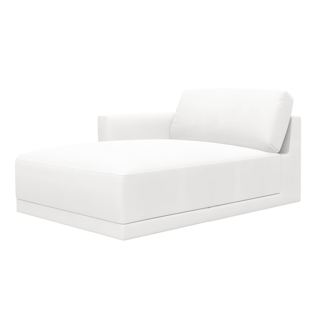 Haven Muse Frost Left Arm Facing Chaise Module color Muse Frost