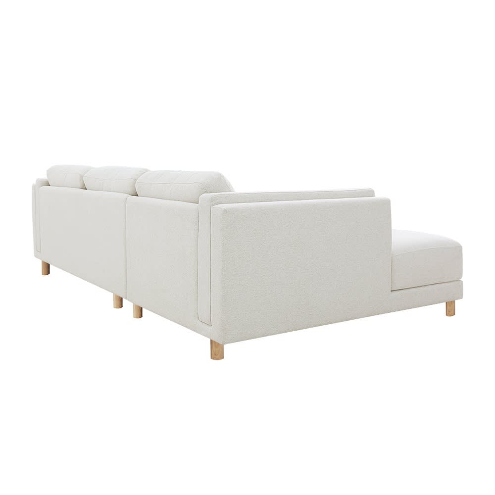 Hayes California Ivory Chaise Sofa - 3 Seater color California Ivory