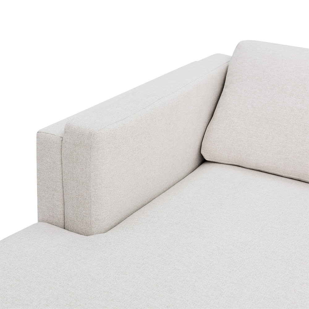 Hayes California Ivory Chaise Sofa - 3 Seater color California Ivory