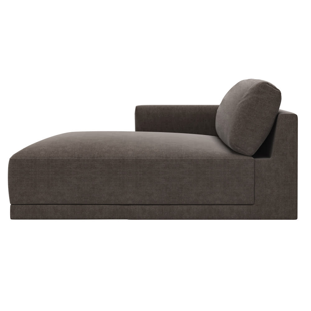Haven Muse Mink Left Arm Facing Chaise Module color Muse Mink