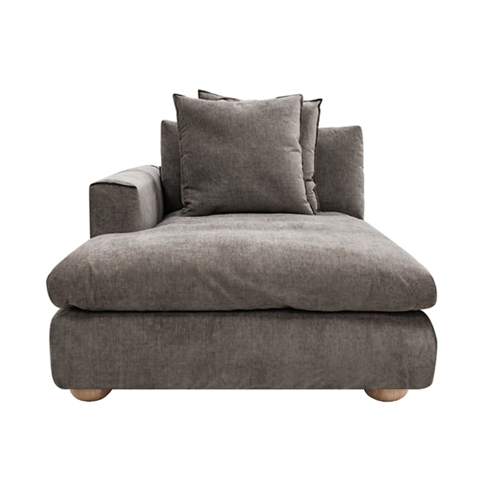 Tully Muse Mink Chaise Left Arm Facing Module color Muse Mink