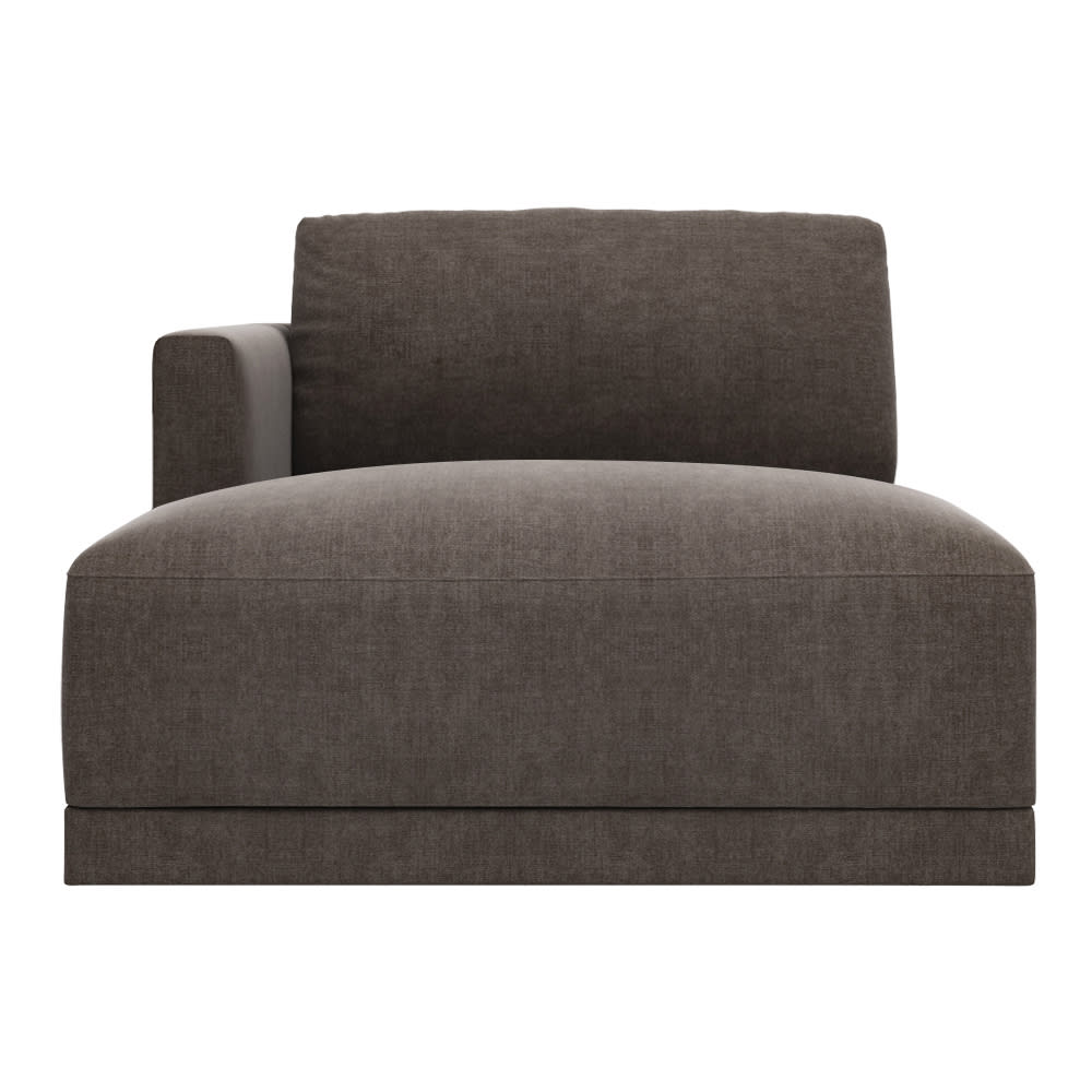 Haven Muse Mink Left Arm Facing Chaise Module color Muse Mink