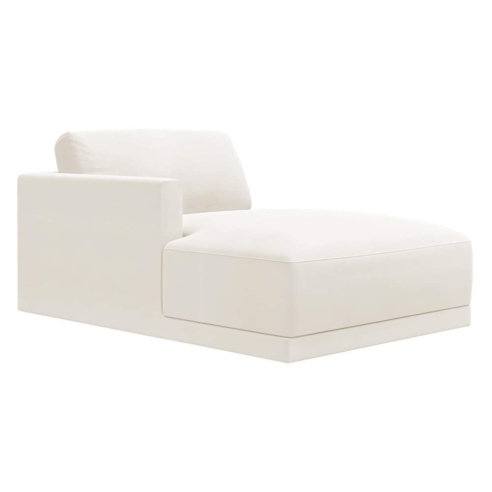 Haven Muse Flax Left Arm Facing Chaise Module color Muse Flax