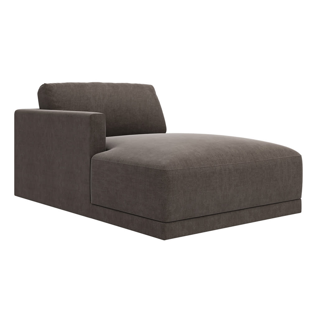 Haven Muse Mink Left Arm Facing Chaise Module color Muse Mink