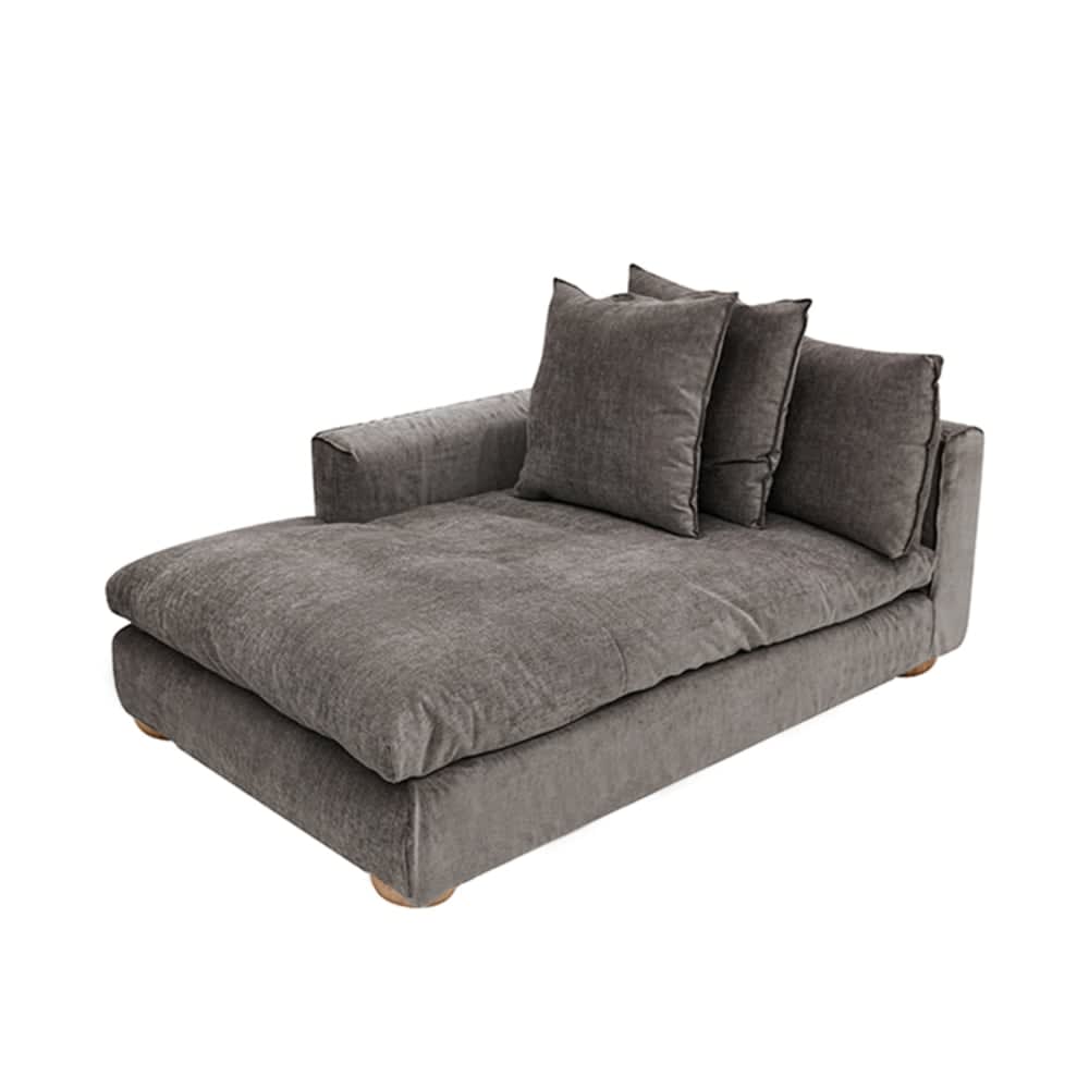 Tully Muse Mink Chaise Left Arm Facing Module color Muse Mink
