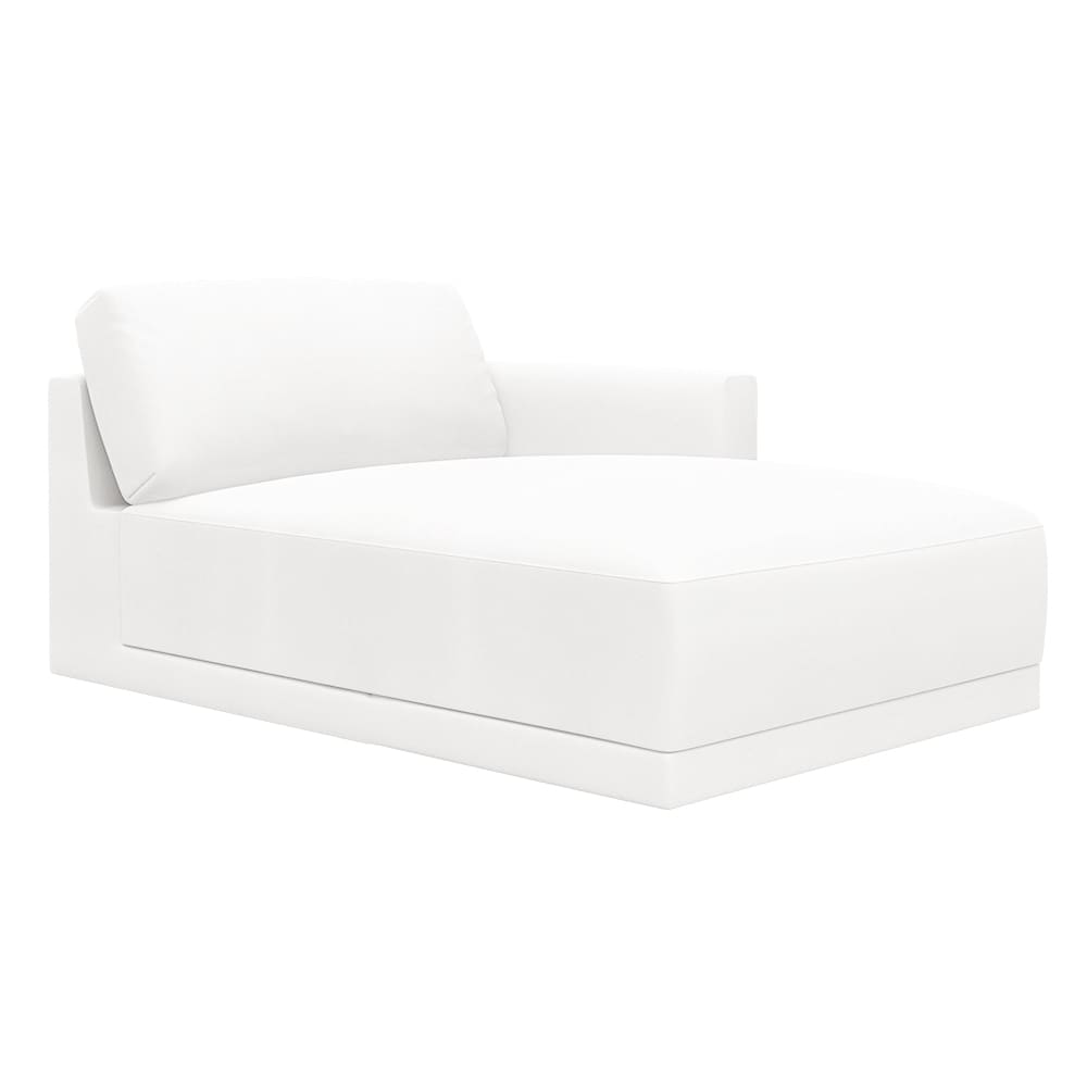 Haven Muse Frost Right Arm Facing Chaise Module color Muse Frost