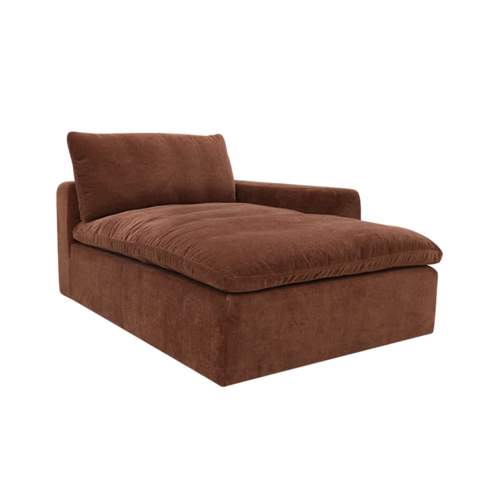 Cloud Deep Chaise Right Module Muse Rust color Muse Rust