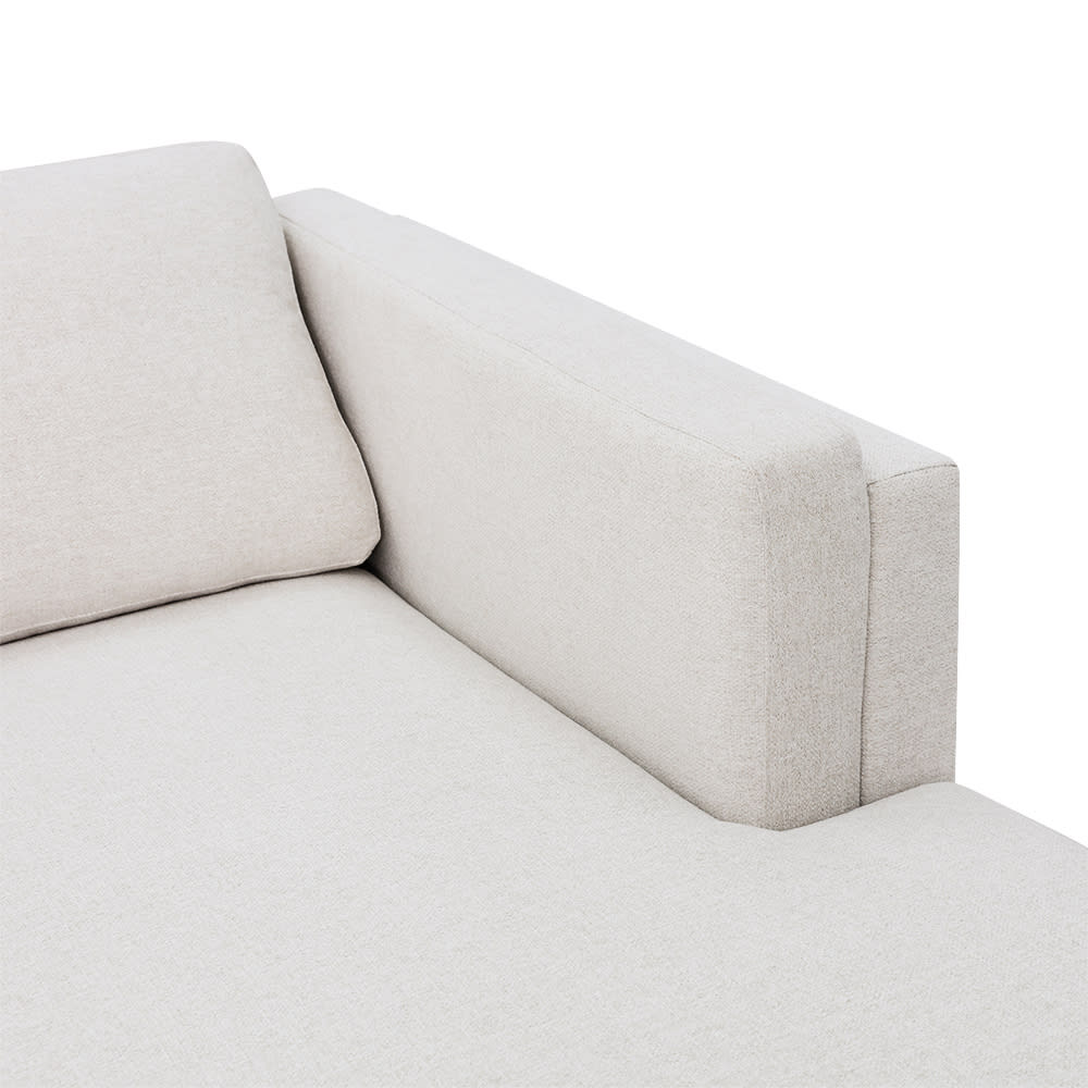 Hayes California Ivory Chaise Sofa - 3 Seater color California Ivory