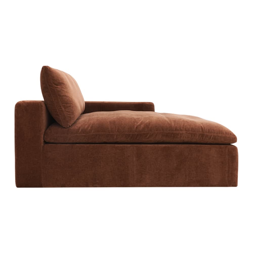 Cloud Deep Chaise Right Module Muse Rust color Muse Rust