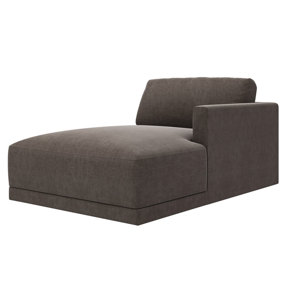 Haven Muse Mink Right Arm Facing Chaise Module color Muse Mink