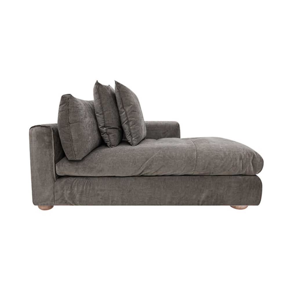 Tully Muse Mink Chaise Right Arm Facing Module color Muse Mink