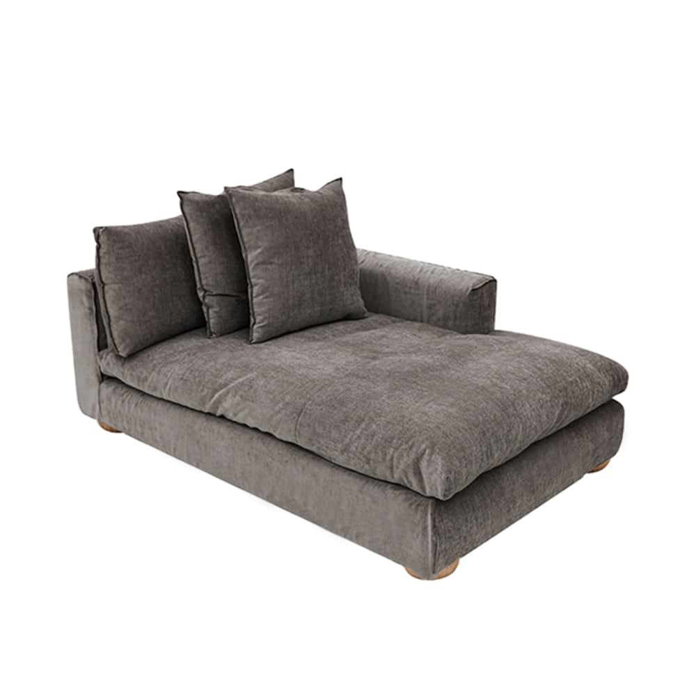 Tully Muse Mink Chaise Right Arm Facing Module color Muse Mink