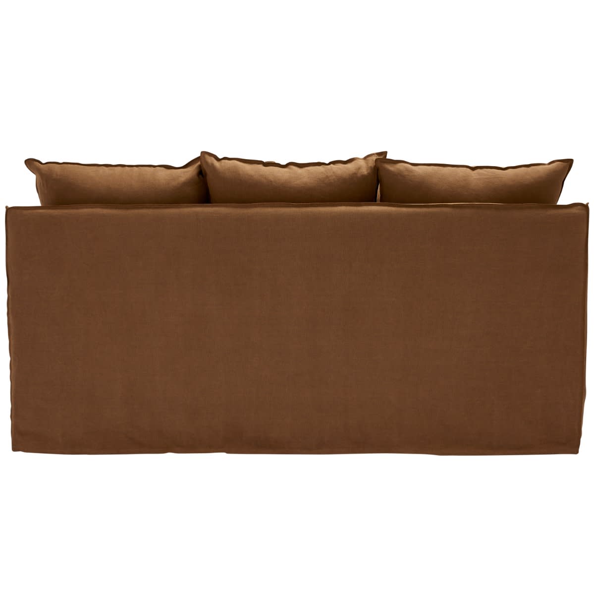 Como Linen Standard Sofa Cocoa - 2.5 Seater color Linen Cocoa