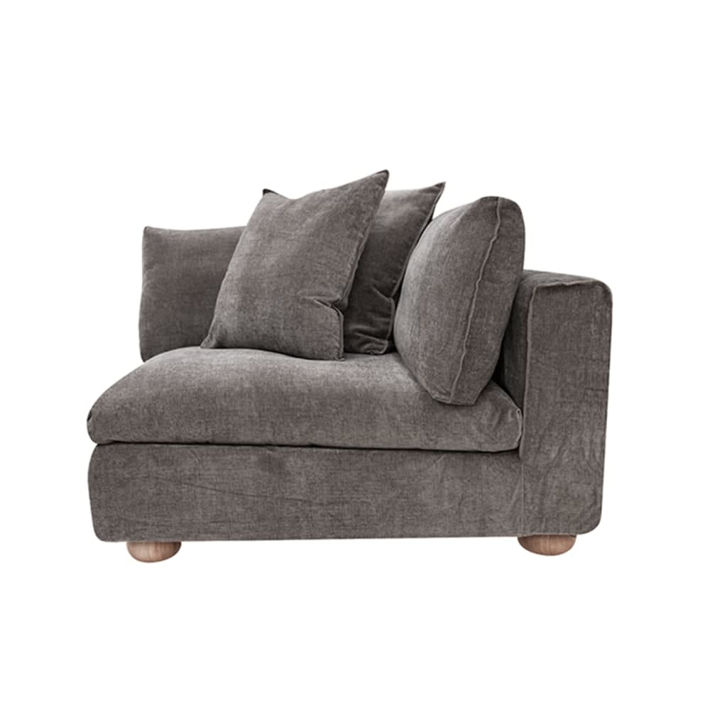 Tully Muse Mink Corner Sofa Chair Module color Muse Mink