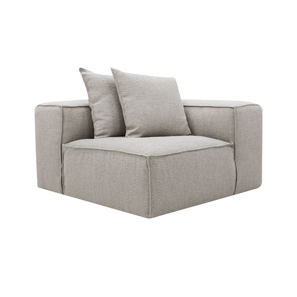 Riley Sofa Modules Slip Covers Boucle Pumice color Boucle Pumice