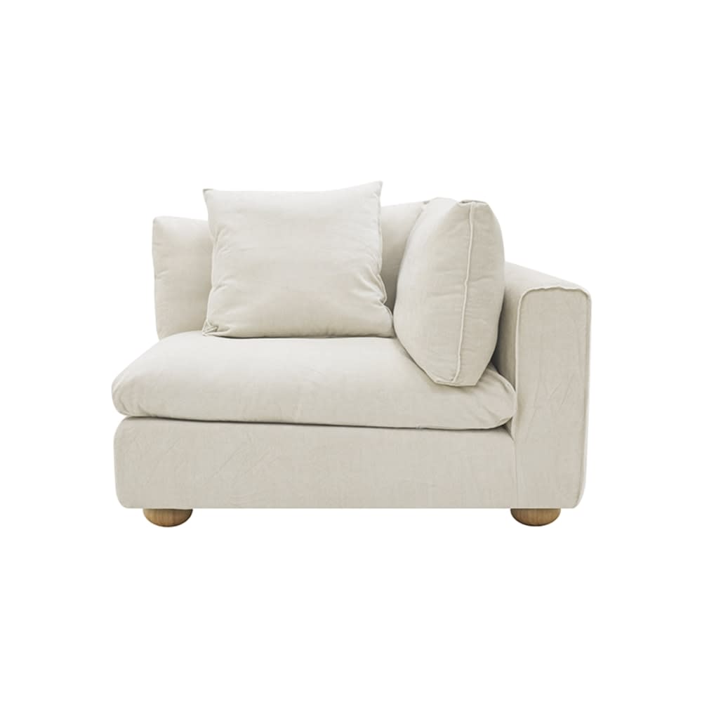 Tully Muse Flax Corner Sofa Chair Module color Muse Flax
