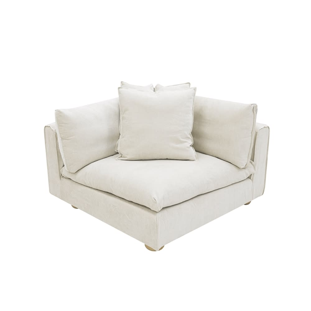 Tully Muse Flax Corner Sofa Chair Module color Muse Flax