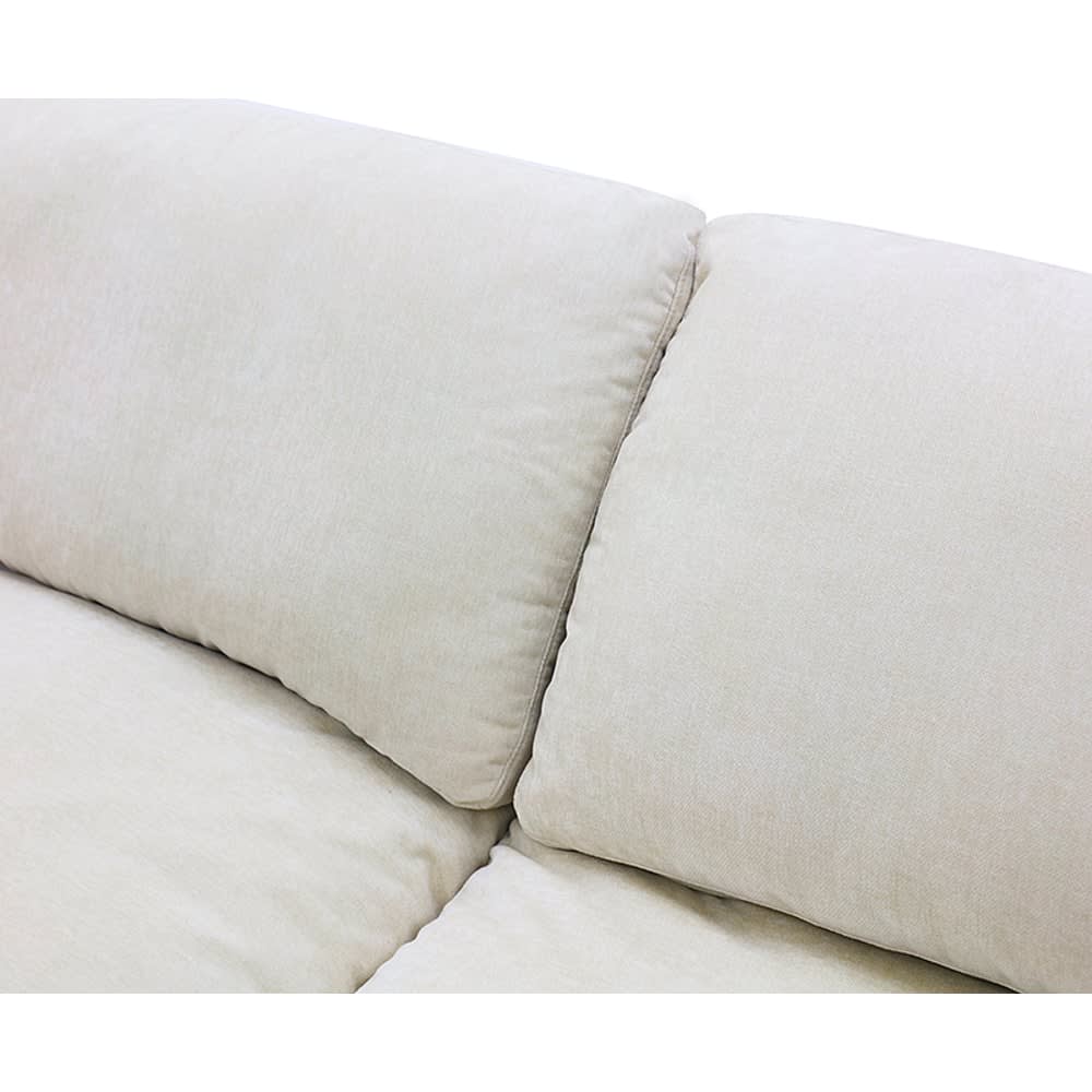 Cloud Deep Muse Flax Modular Chaise Sofa Left Facing - 3 Seater color Muse Flax