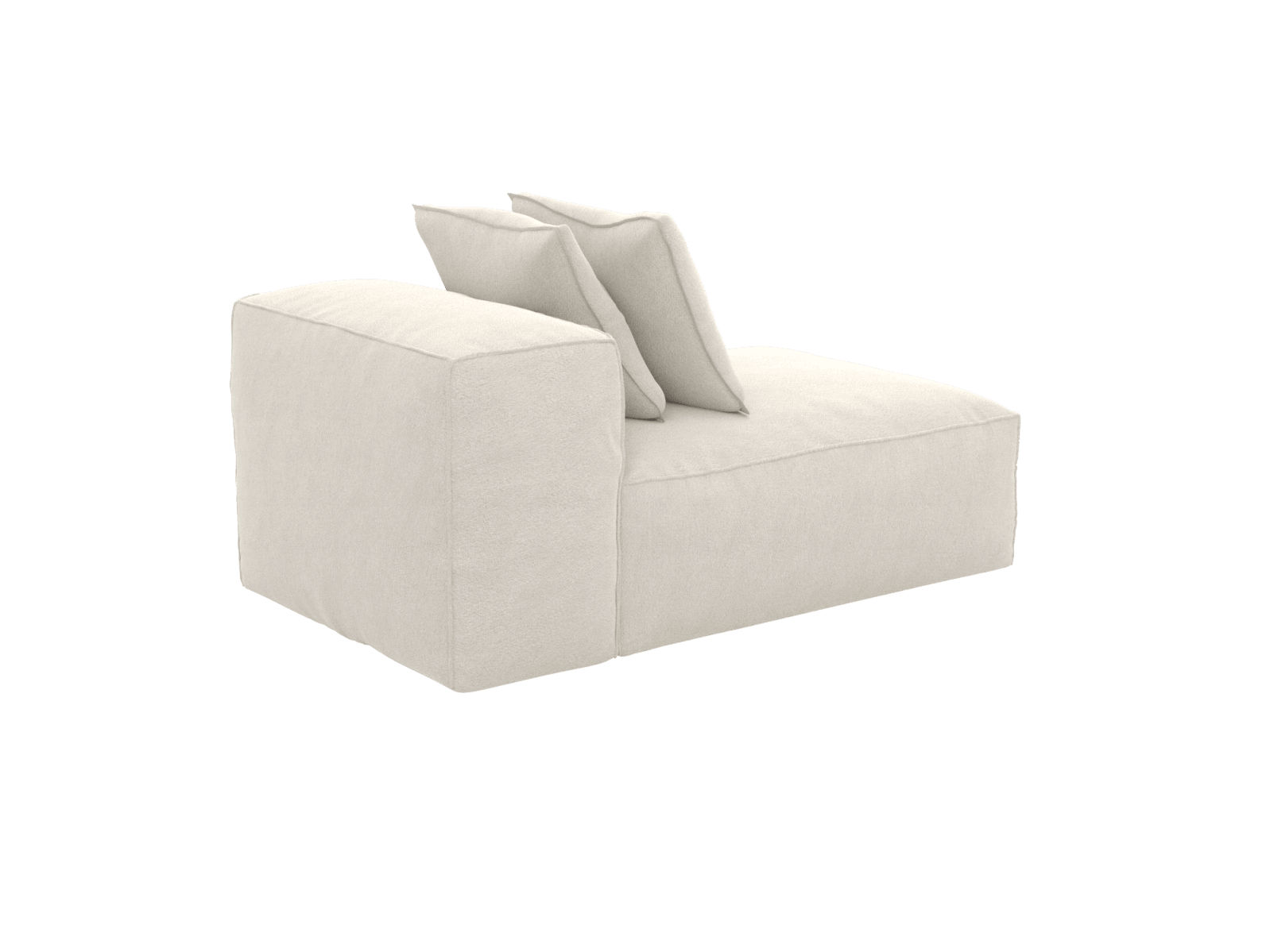 Riley California Ivory Module Chaise color California Ivory