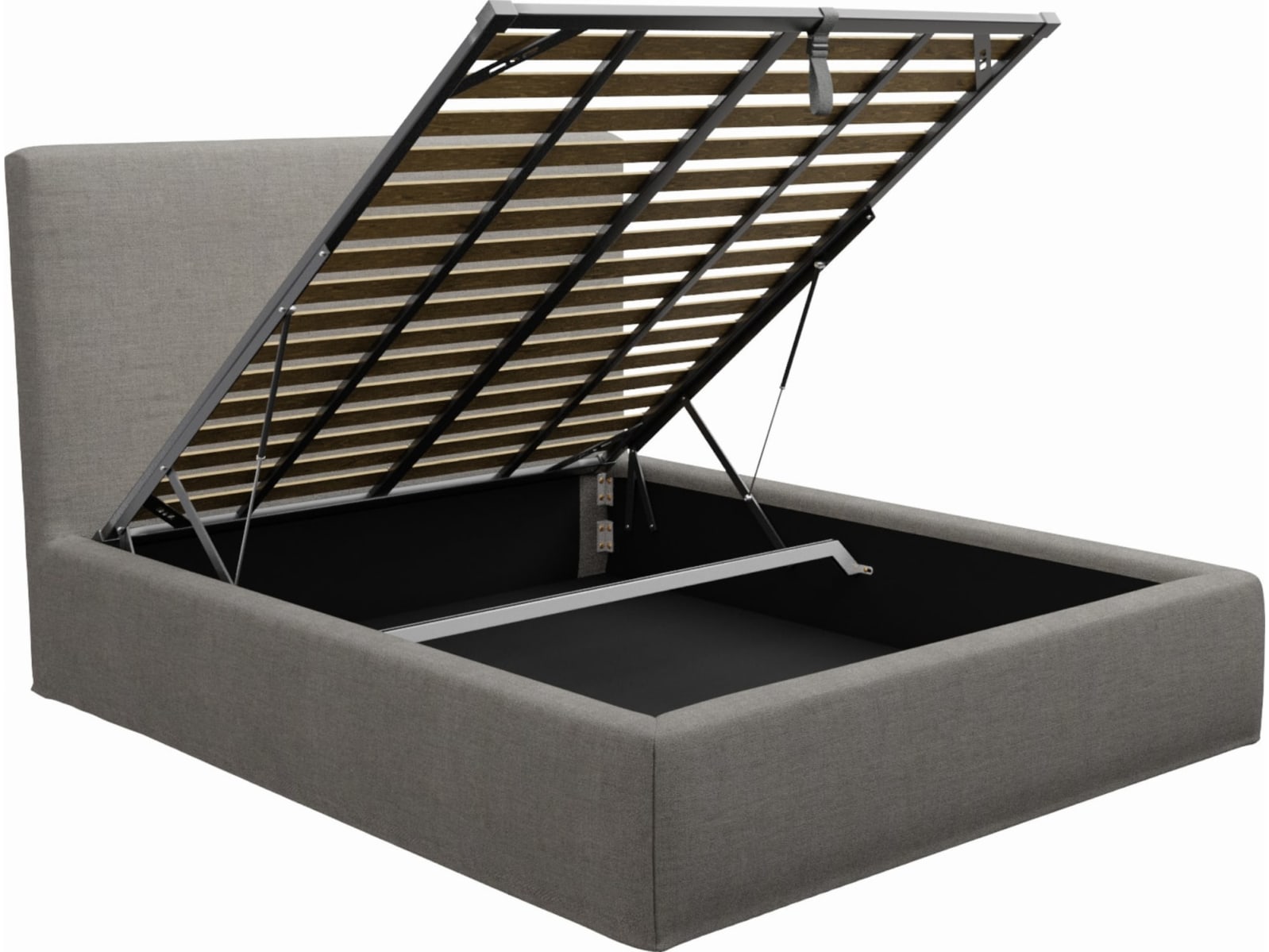 Willow Gas Lift Bed Isla Soft Grey color Isla Soft Grey