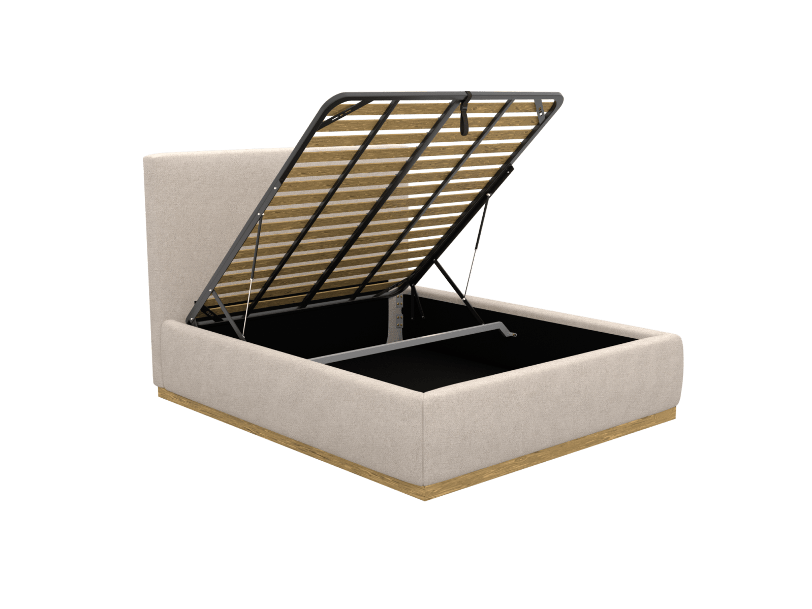 Haven Gas Lift Bed Noa Desert King Single color Noa Desert