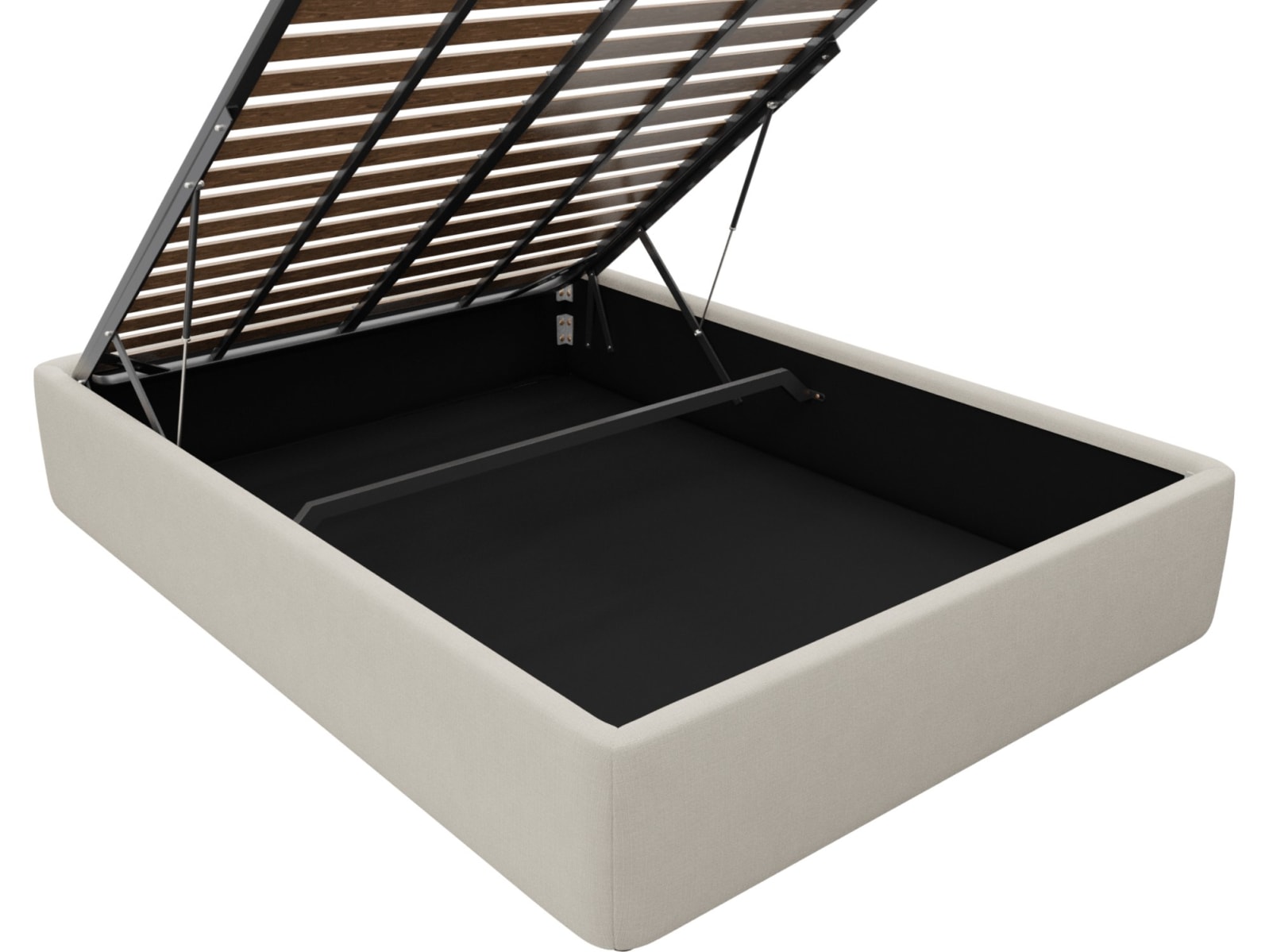 Leo Gas Lift Bed Base Toorak Pearl color Toorak Pearl