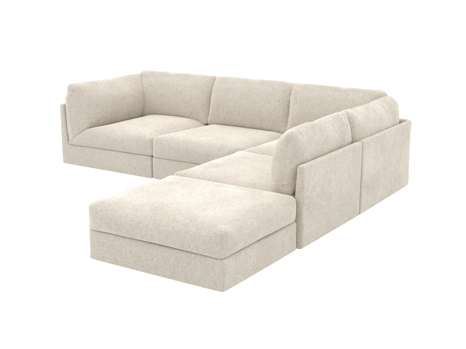 Finley Avon Mineral Modular Sofa RAF Terminal - 5 Seater color Avon Mineral
